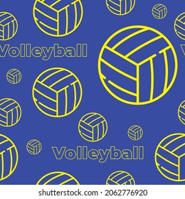 Seamless Pattern for Volleyball | Seamless sports background | Fill in any shape with no breaks | Just go to illustrator - Create a pattern and fill in any shape with no hassle.