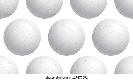 Seamless pattern with volleyballs. Abstract illustration