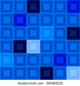 seamless pattern of volumetric squares
