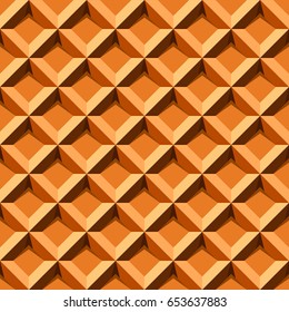 Seamless pattern with waffel texture. Cartoon texture