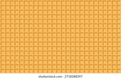 Patrón sin fisuras de waffle. Textura de Vector de cono de helado. Ilustración del fondo de gofre