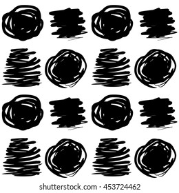 Seamless, pattern, wallpaper, background pinstripe with white spots and lines. Drawing by hand, doodle, sketch. Vector.