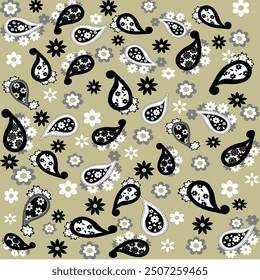 Patrón transparente, Fondo de pantalla, damasco, vintage, floral, Vector, flor, diseño, decoración, textura, decoración, adorno, retro, barroco, arte, antiguo, ilustración, tex