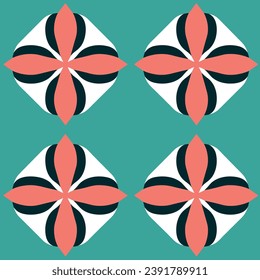 Papel de pared de flores de patrón inexpugnable.Tejidos, tela, envoltura para web, afiche, textil, impresión y otro diseño.