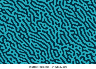 A seamless pattern wallpaper with organic curves and wavy lines intertwined in a maze-like structure, exuding a retro yet modern vibe