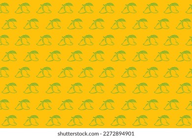 Seamless pattern wallpaper with simple Mango symbol design. 