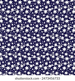 Seamless pattern wallpaper with stars minimalism print	
