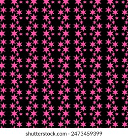 Fondo de pantalla de patrón sin costuras con estampado minimalista de estrellas	
