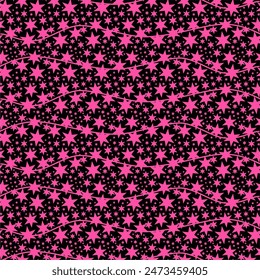 Fondo de pantalla de patrón sin costuras con estampado minimalista de estrellas	
