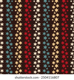 Seamless pattern wallpaper with stars minimalism print new year christmas	