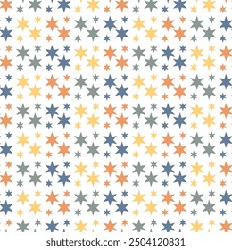 Seamless pattern wallpaper with stars minimalism print new year christmas	