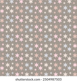 Seamless pattern wallpaper with stars minimalism print new year christmas	