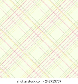 Seamless pattern for wallpaper, web page background, surface textures. Grungy tartan. Brush strokes. Pattern fills. Abstract backdrop. Simple checkered template.