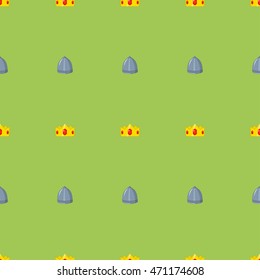 A seamless pattern of war equipment