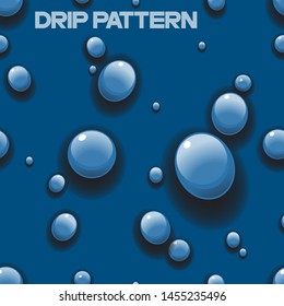 Seamless pattern of a water droplets