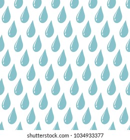 Seamless pattern with water drops. Abstract modern vector background.