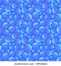 Seamless pattern with water drops. Vector illustration.