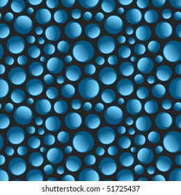 Seamless pattern with water drops. Vector illustration.