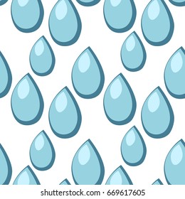 Seamless pattern Water is a pure element of astrology Vector illustration
