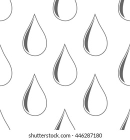 seamless pattern with water and rain drop 