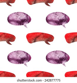 seamless pattern with watercolor bubbles.
