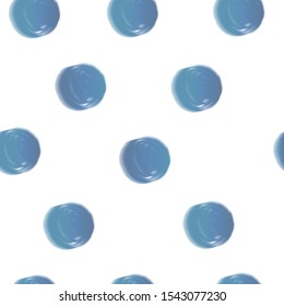 Seamless pattern with watercolor dots