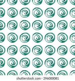 seamless pattern of watercolor figures. Vector