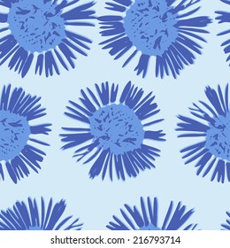 seamless pattern watercolor flower chamomile