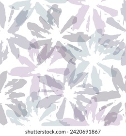 Seamless pattern of watercolor flowers with colorful botanical leaf background.  Watercolor colorful tie dye pattern. 