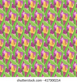 Seamless pattern watercolor flowers, paper, textile, fabric, wrapper, wallpaper,vector