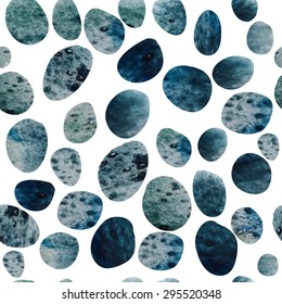 Seamless pattern with watercolor polka dot. Hand drawn pattern.Perfect for wallpaper, wrapping paper, textile, package design.

