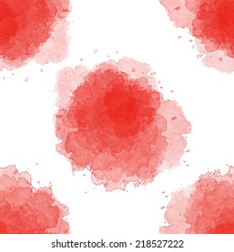 seamless pattern with watercolor spots