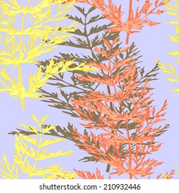 seamless pattern watercolor sprigs of greenery