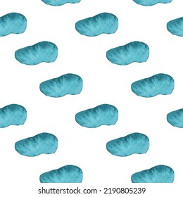 Seamless Pattern with watercolor stains. For printing wrapping paper, wallpaper, packaging, fabric. Hand Drawn vector illustration.