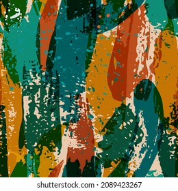 Nahtloses Muster mit Aquarellstreifen. handgemalte Pinselstriche. Hintergrund Vintage Design für Grußkarten und Einladungen. Retrofarben, strukturierter Hintergrund