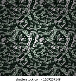 Seamless pattern with watercolor sweets candies, hand drawn isolated on a brown, black and neutral background. Raster illustration.
