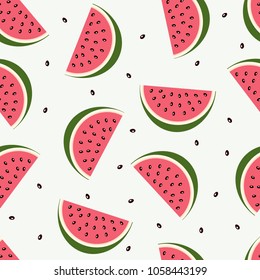 seamless pattern with watermelon