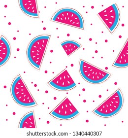 Seamless pattern with watermelon pattern. 