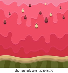 Seamless pattern of watermelon