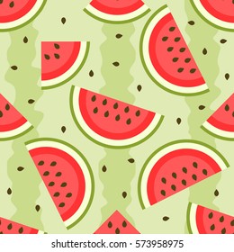 seamless pattern with watermelon