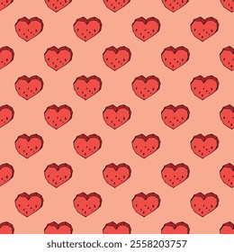 Seamless pattern with watermelon doodle for decorative print, wrapping paper, greeting cards, wallpaper and fabric