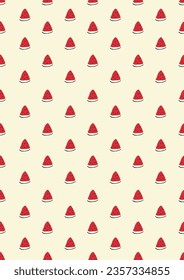 Seamless pattern with watermelon Eps 10 vector.