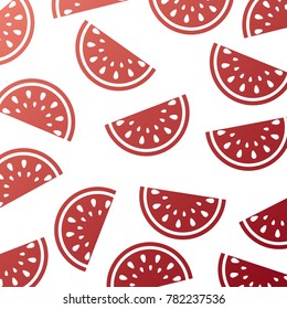 seamless pattern watermelon fruit fresh food
