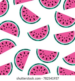 seamless pattern watermelon fruit fresh food