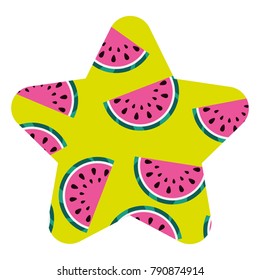 seamless pattern watermelon fruit fresh food
