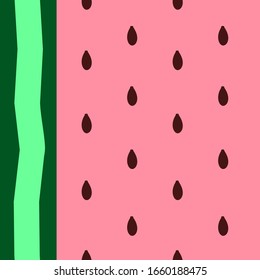 Seamless pattern with watermelon motif.