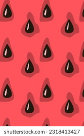 nahtloses Muster mit Wassermelonen auf Rot