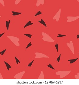 Seamless pattern of watermelon seeds. Watermelon Seamless Pattern, Vector illustration.