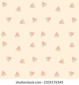 seamless pattern. watermelon vector. cute watermelon. summer fruit