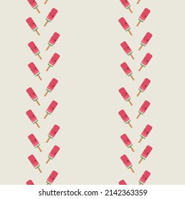 Seamless pattern with watermelons and slices. Summer fruit decorative illustration.